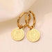 Queen Gold Drop Earrings - Ranee London