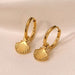 Shell Gold Drop Earrings - Ranee London